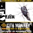 KiEw live in the Netherlands at the Cyberia party at Tivoli de Helling in Utrecht - together with 13th Monkey! 